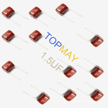 Metallisierter Polyesterfilm-Kondensator Mkt-Cl21 1.5UF 10% 250V für Hochspannungssystem